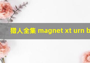 猎人全集 magnet xt urn btih